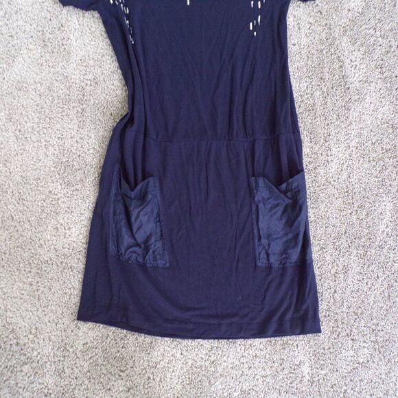 Banana Republic navy sequined t dress M - Picture 4 of 9